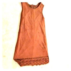 Brown suede dress girls
